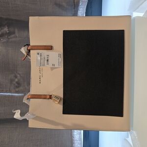 Marc Jacobs Black and Cream Tote Bag
